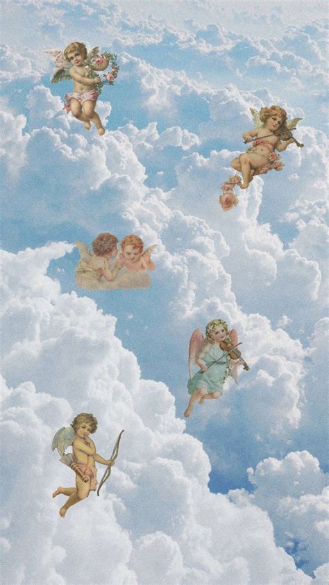 aesthetic angel wallpaper.